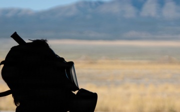 CMA-West employee puts on gear to conduct the mission