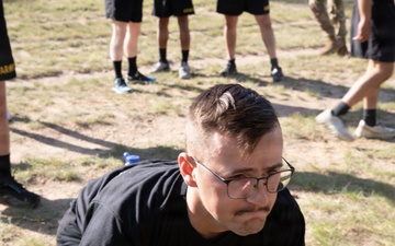 3rd Battalion 126th Reginment perform the Army Fittness Test