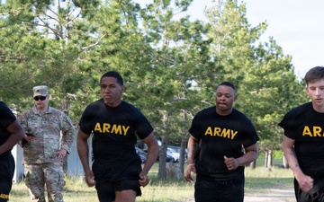 3rd Battalion 126th Reginment perform the Army Fittness Test