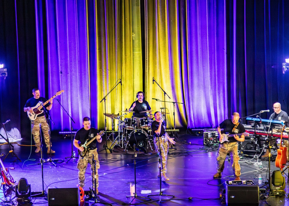 106th Army Band, Charlie Rock performs at the University of Central Arkansas Junior High Band Camp
