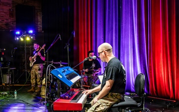 106th Army Band, Charlie Rock performs at the University of Central Arkansas Junior High Band Camp