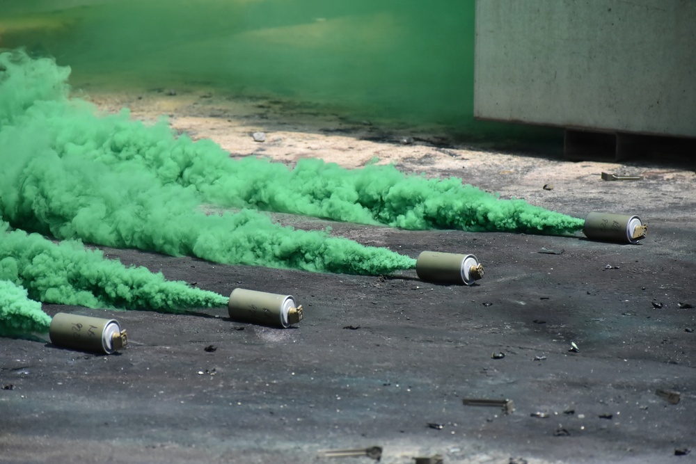 Smoke testing at Pine Bluff Arsenal