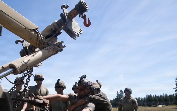 1st SFG(A) conducts H8 wheeled vehicle recovery training