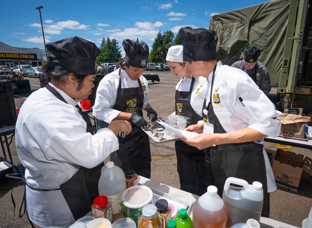 Oregon Guard culinary specialists train future chefs in second annual 'Chopped Challenge'