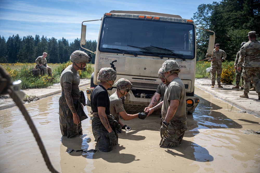 1st SFG(A) conducts H8 wheeled vehicle recovery training