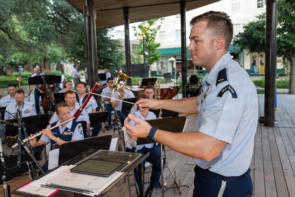 U.S. Air Force Band of the West Performs Memorial Day Concert at Alamo Plaza