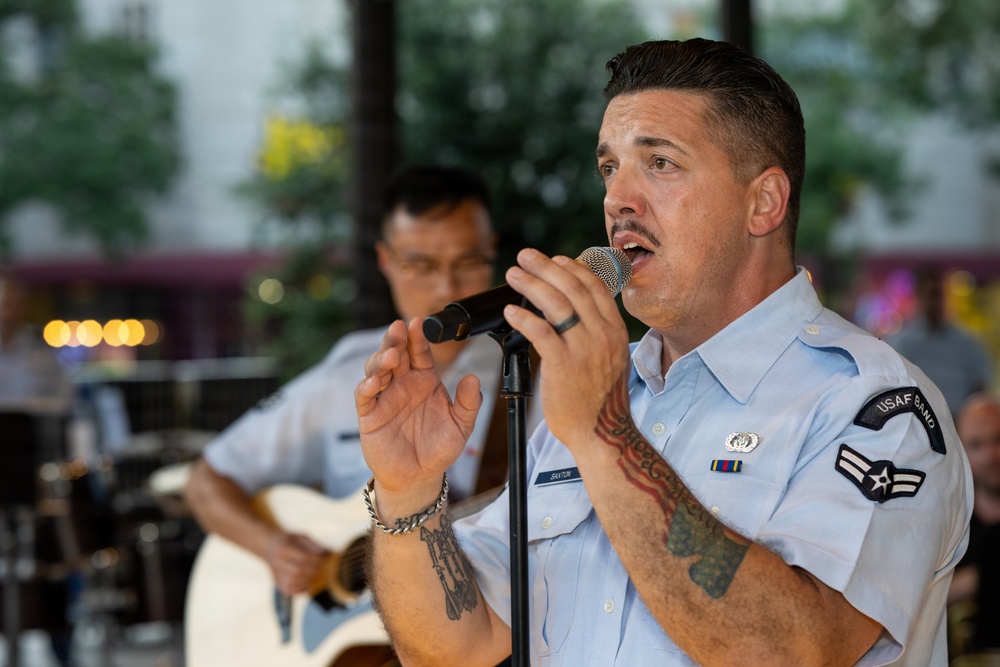 U.S. Air Force Band of the West Performs Memorial Day Concert at Alamo Plaza