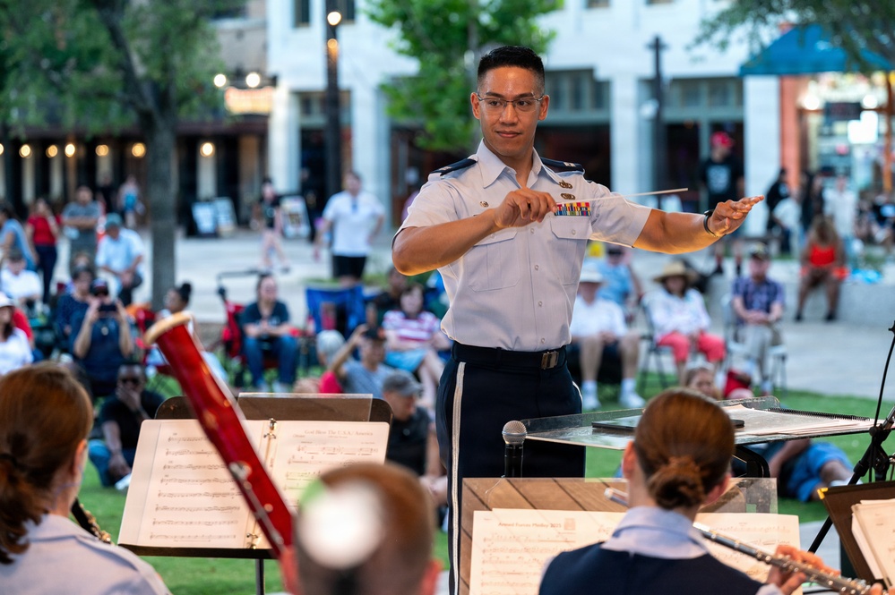 U.S. Air Force Band of the West Performs Memorial Day Concert at Alamo Plaza
