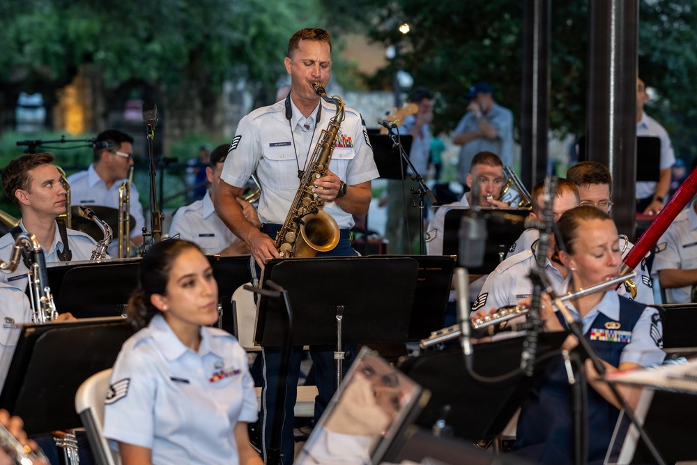 U.S. Air Force Band of the West Performs Memorial Day Concert at Alamo Plaza