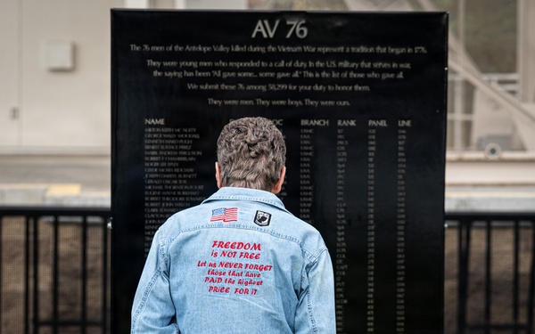 The Mobile Vietnam Memorial Wall, Antelope Valley Wall 2025