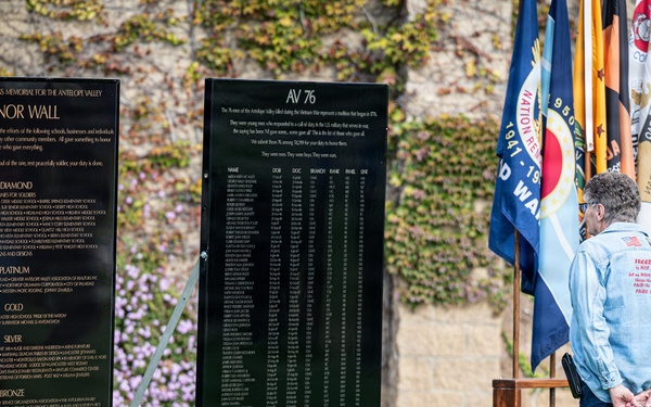 The Mobile Vietnam Memorial Wall, Antelope Valley Wall 2025