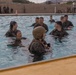 U.S. Marines with 1st CEB host a modified swim qualification for FMF