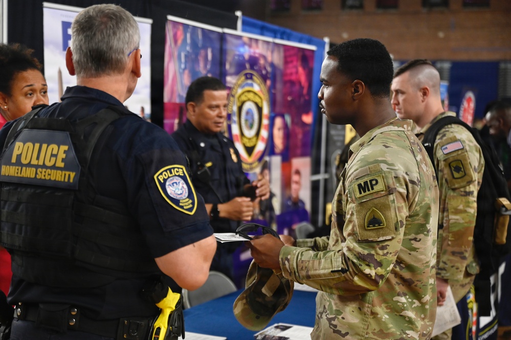 D.C. National Guard Hosts Law Enforcement Career Fair