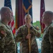 Maj. Gen. David W. Gardner and Command Sgt. Maj. Christopher C. Goodart uncase Division colors.