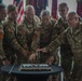 Senior leaders of the 101st Airborne Division (Air Assault) participate in the ceremonial cake cutting