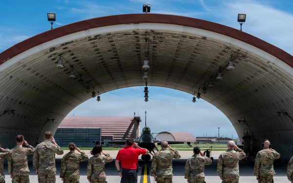 Wolf 66 takes her last flight as the 8th FW CC
