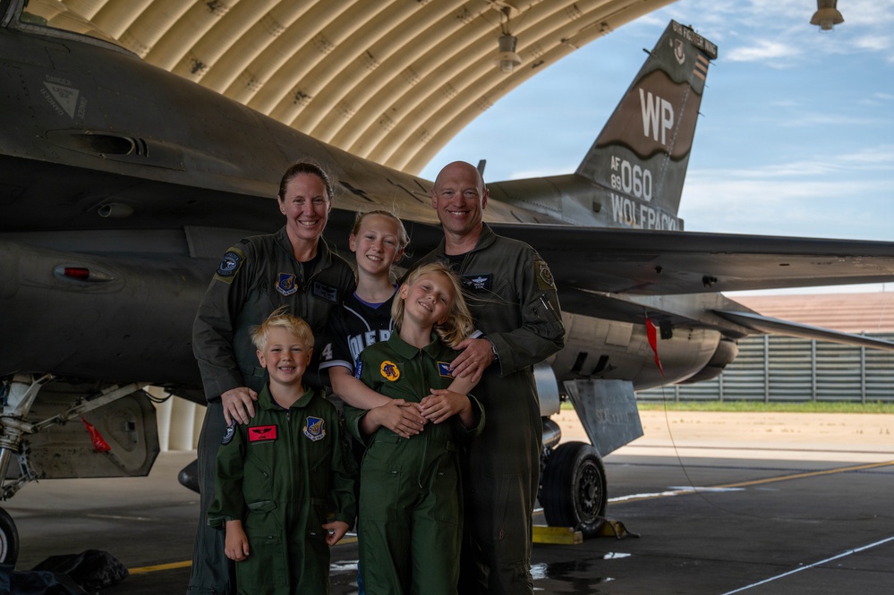 Wolf 66 takes her last flight as the 8th FW CC