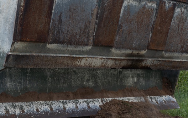 U.S. Marines repair roads in the Baltics