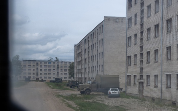 U.S. Marines conduct convoy training in the Baltics