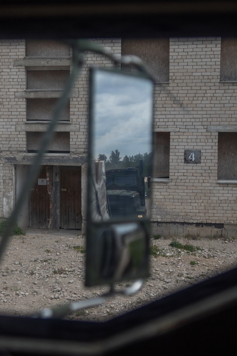 U.S. Marines conduct convoy training in the Baltics