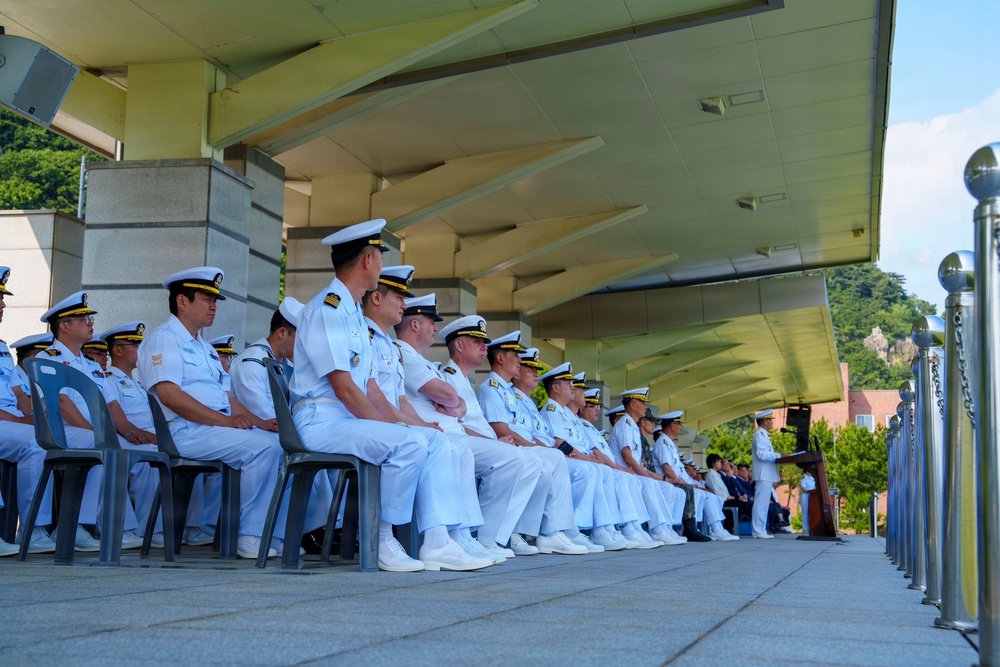 The Republic of Korea Fleet Celebrates the Inauguration of Vice Admiral Kwak, Kwang-Seop as the Commander of the Republic of Korea Fleet on Busan Naval Base, South Korea