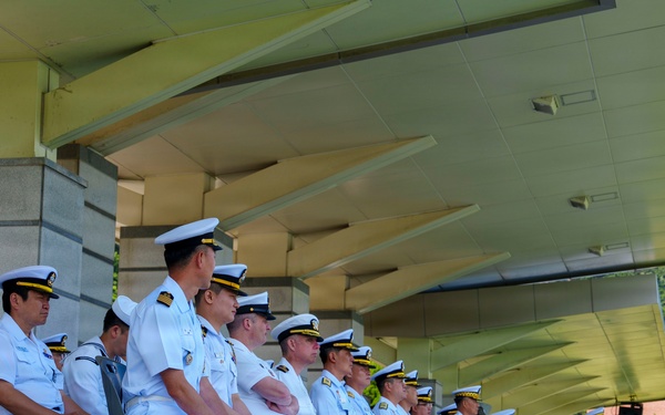 The Republic of Korea Fleet Celebrates the Inauguration of Vice Admiral Kwak, Kwang-Seop as the Commander of the Republic of Korea Fleet on Busan Naval Base, South Korea