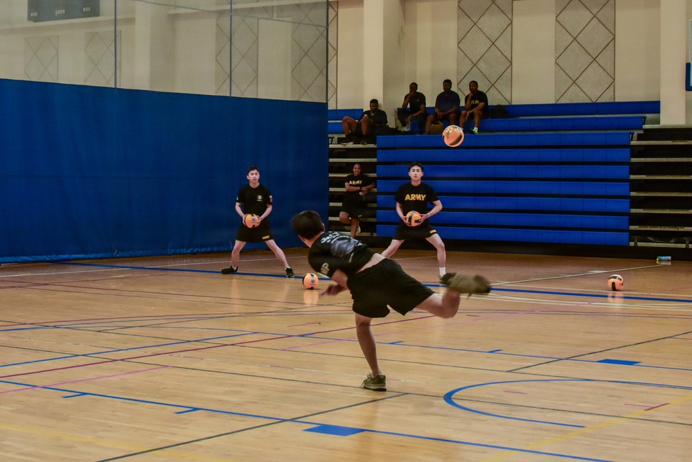 Dodgeball during KATUSA Friendship Week