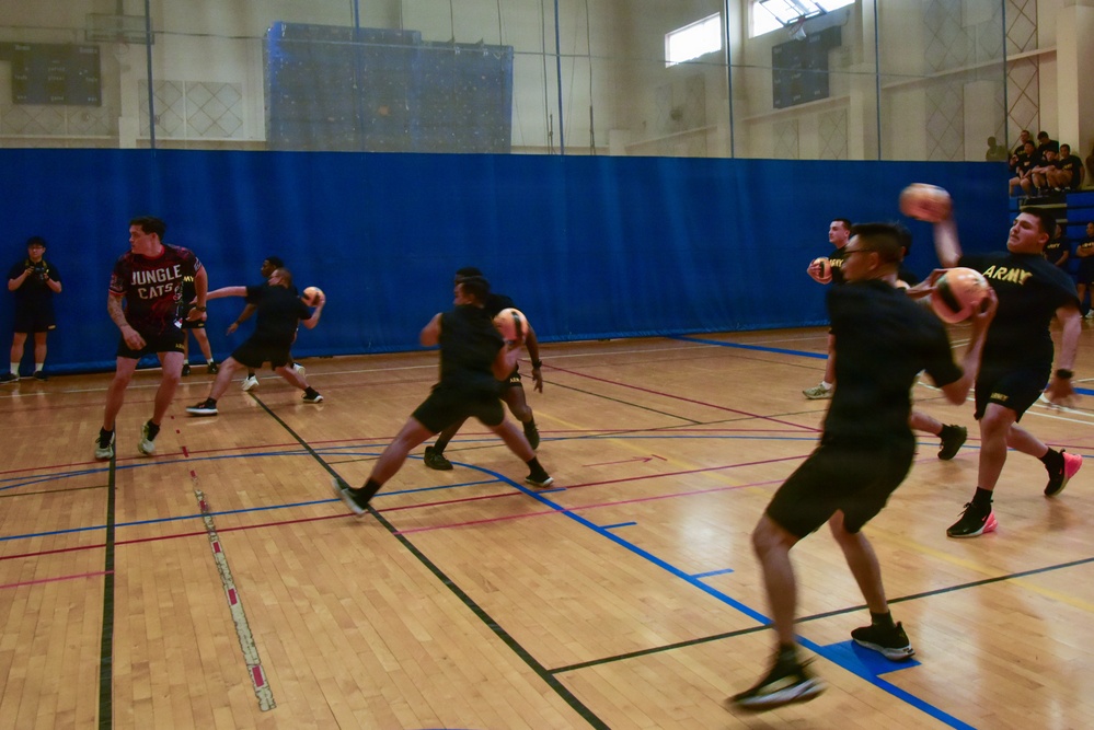 Dodgeball during KATUSA Friendship Week