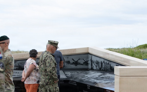 D-Day 82: U.S. Navy Adm. Frank M. Bradley visits NCDU Monument
