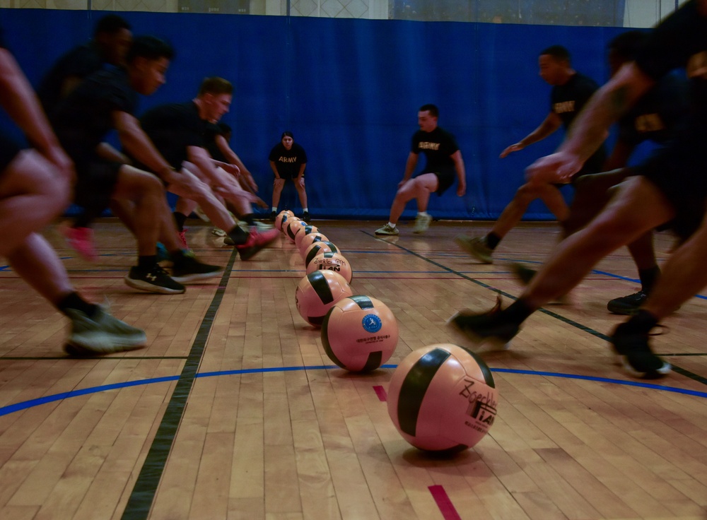 Dodgeball during KATUSA Friendship Week