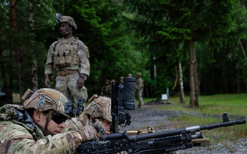 Precision under pressure, Apache Troop Soldiers put steel on target during M240B qualification.