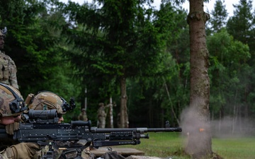 Precision under pressure, Apache Troop Soldiers put steel on target during M240B qualification.