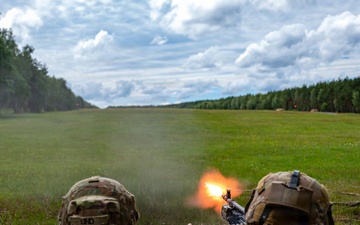 Precision under pressure, Apache Troop Soldiers put steel on target during M240B qualification.