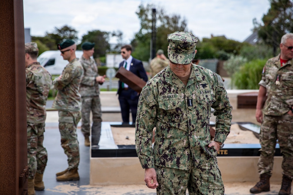 D-Day 82: Admiral Bradley Visits NCDU Monument
