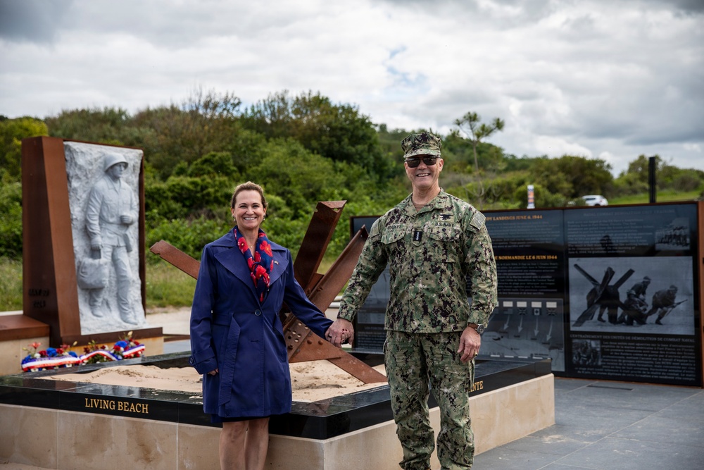 D-Day 82: Admiral Bradley Visits NCDU Monument