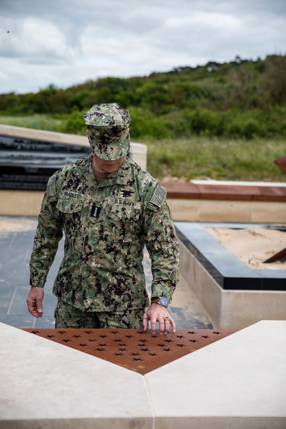 D-Day 82: Admiral Bradley Visits NCDU Monument