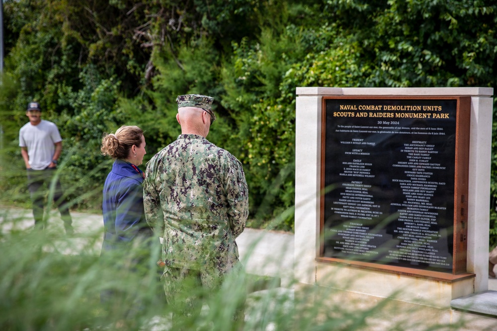 D-Day 82: Admiral Bradley Visits NCDU Monument