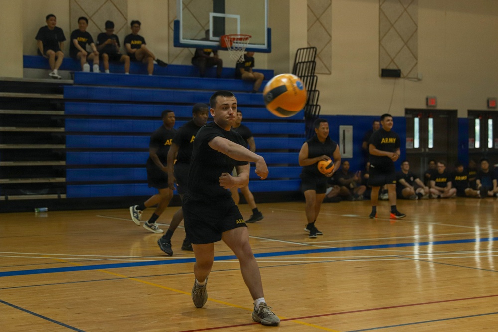 Dodgeball during KATUSA Friendship Week