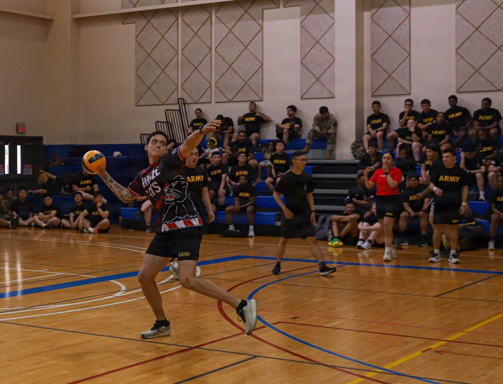 Dodgeball during KATUSA Friendship Week