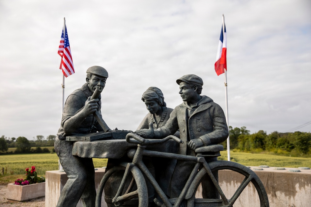 French Resistance Ceremony during D-Day 82