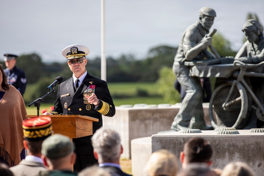 French Resistance Ceremony during D-Day 82