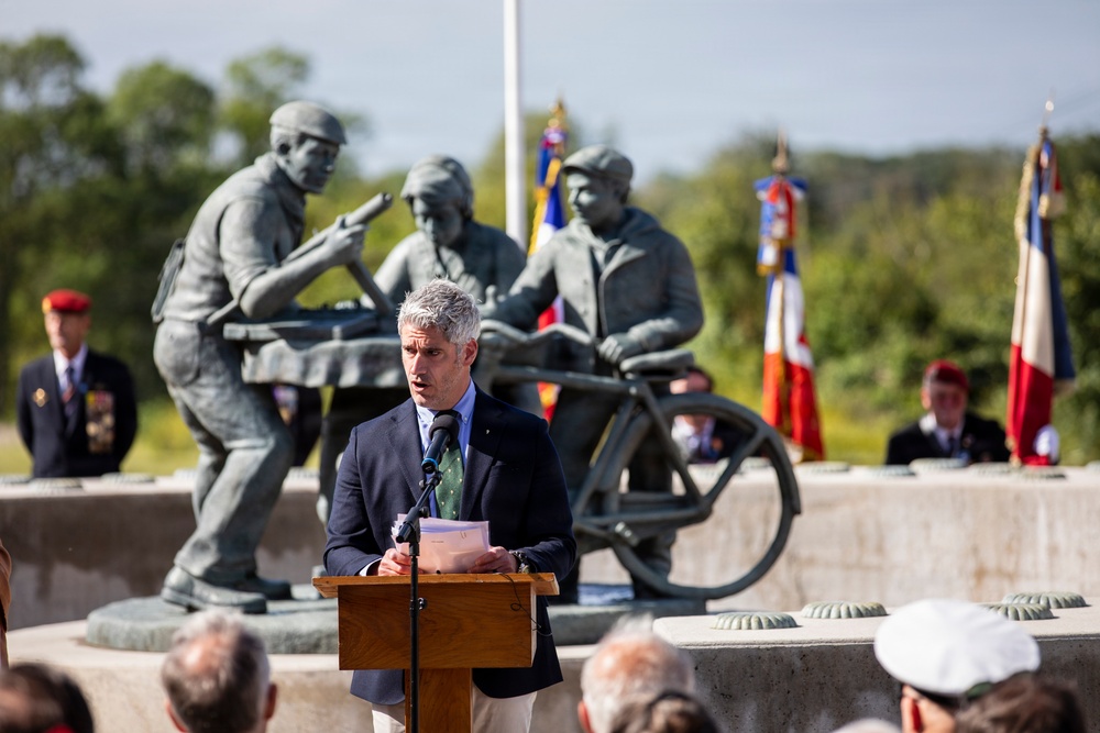 French Resistance Ceremony during D-Day 82