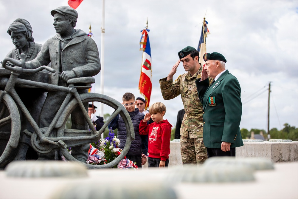French Resistance Ceremony during D-Day 82