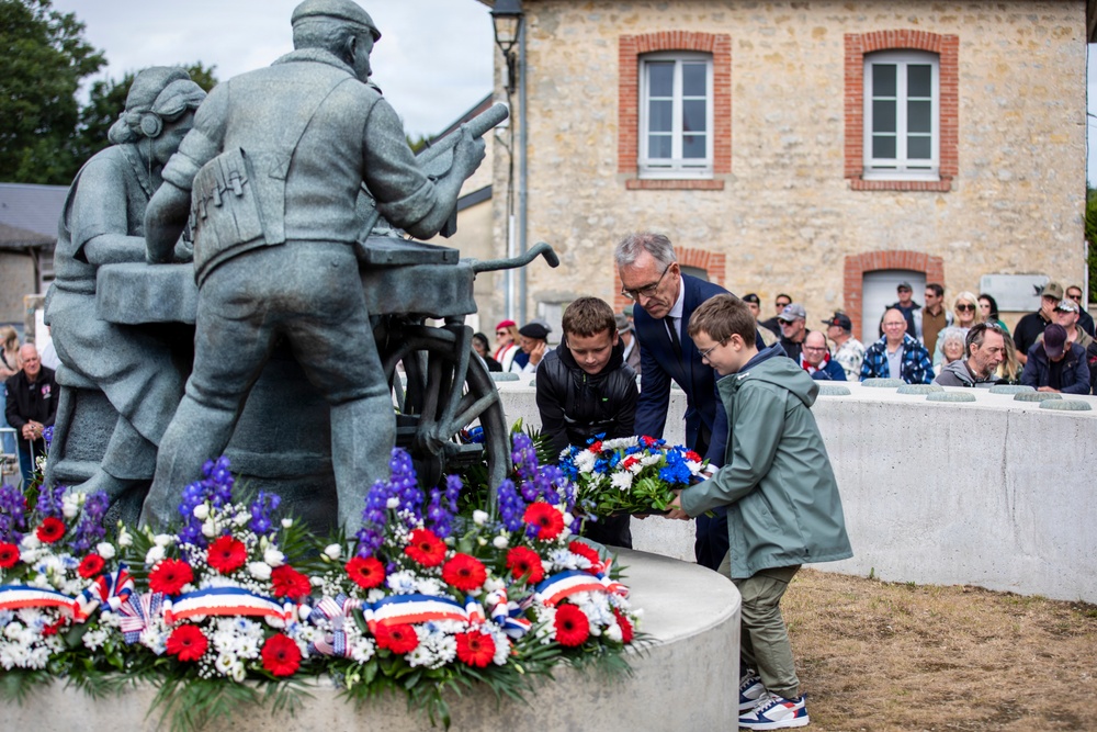 French Resistance Ceremony during D-Day 82
