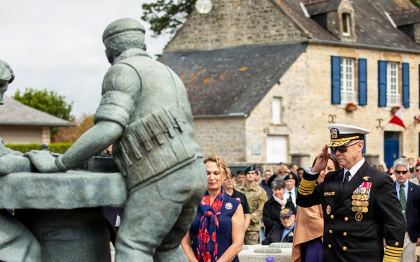French Resistance Ceremony during D-Day 82
