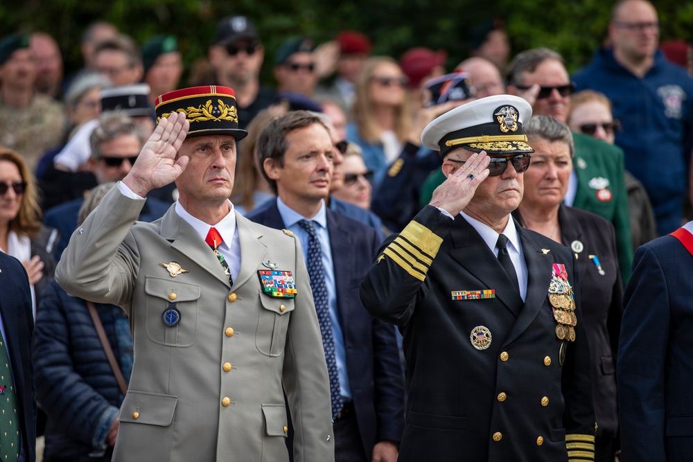 French Resistance Ceremony during D-Day 82