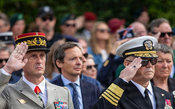 French Resistance Ceremony during D-Day 82