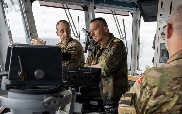Commander, Task Force Baltic Visits Danish Task Group