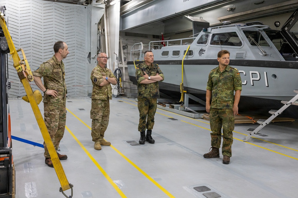 Commander, Task Force Baltic Visits Danish Task Group