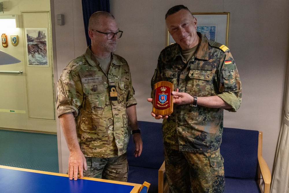 Commander, Task Force Baltic Visits Danish Task Group